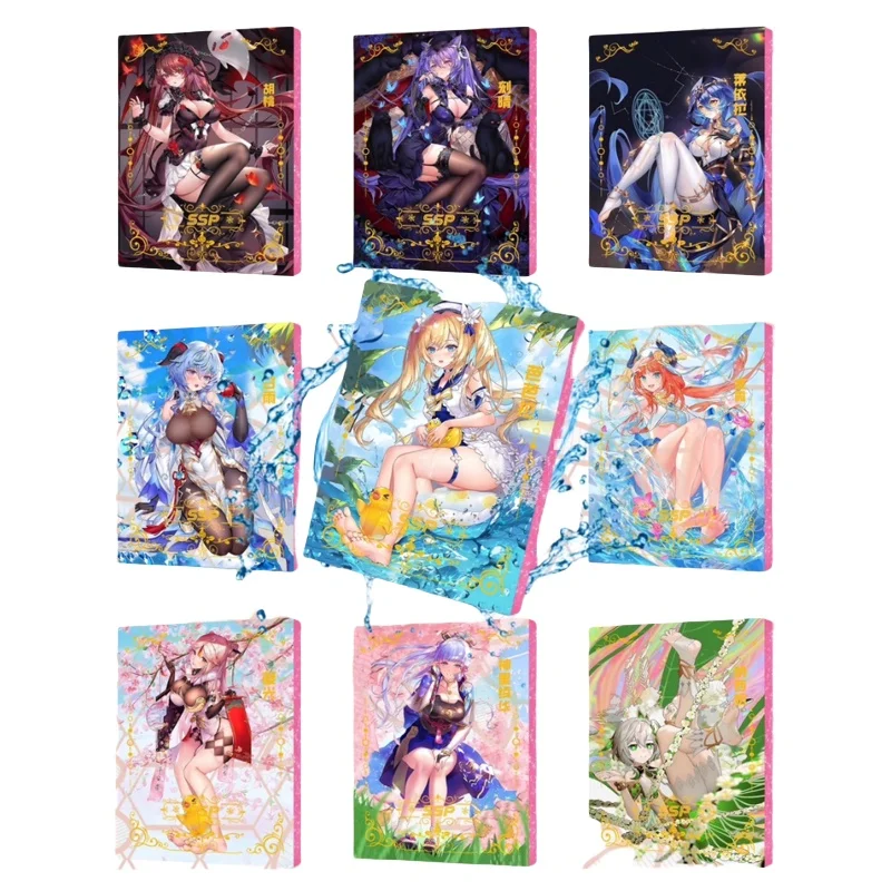 

Meet The Goddess Ssp Bronzing Rare Game Collection Flash Card Kamisato Ayaka Anime Character Toy Board Game Cards Christmas Gift