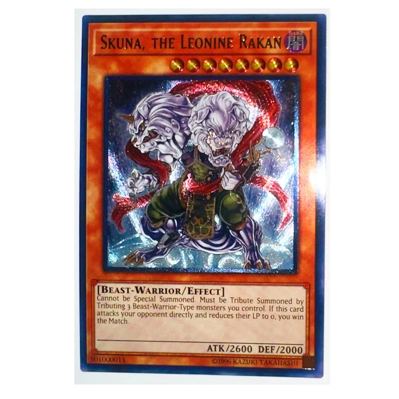 Yu Gi Oh Skuna the Leonine Rakan 201000011 The Goldfang English Toys Hobbies Hobby Collectibles Game Collection Anime Cards