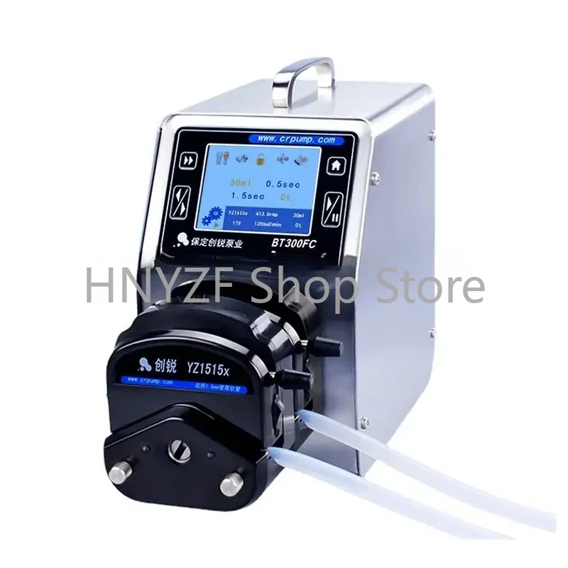 Dual Channels Vials Filling Peristaltic Pump with Timing Function and Stepper Motor AC220V BT300FC