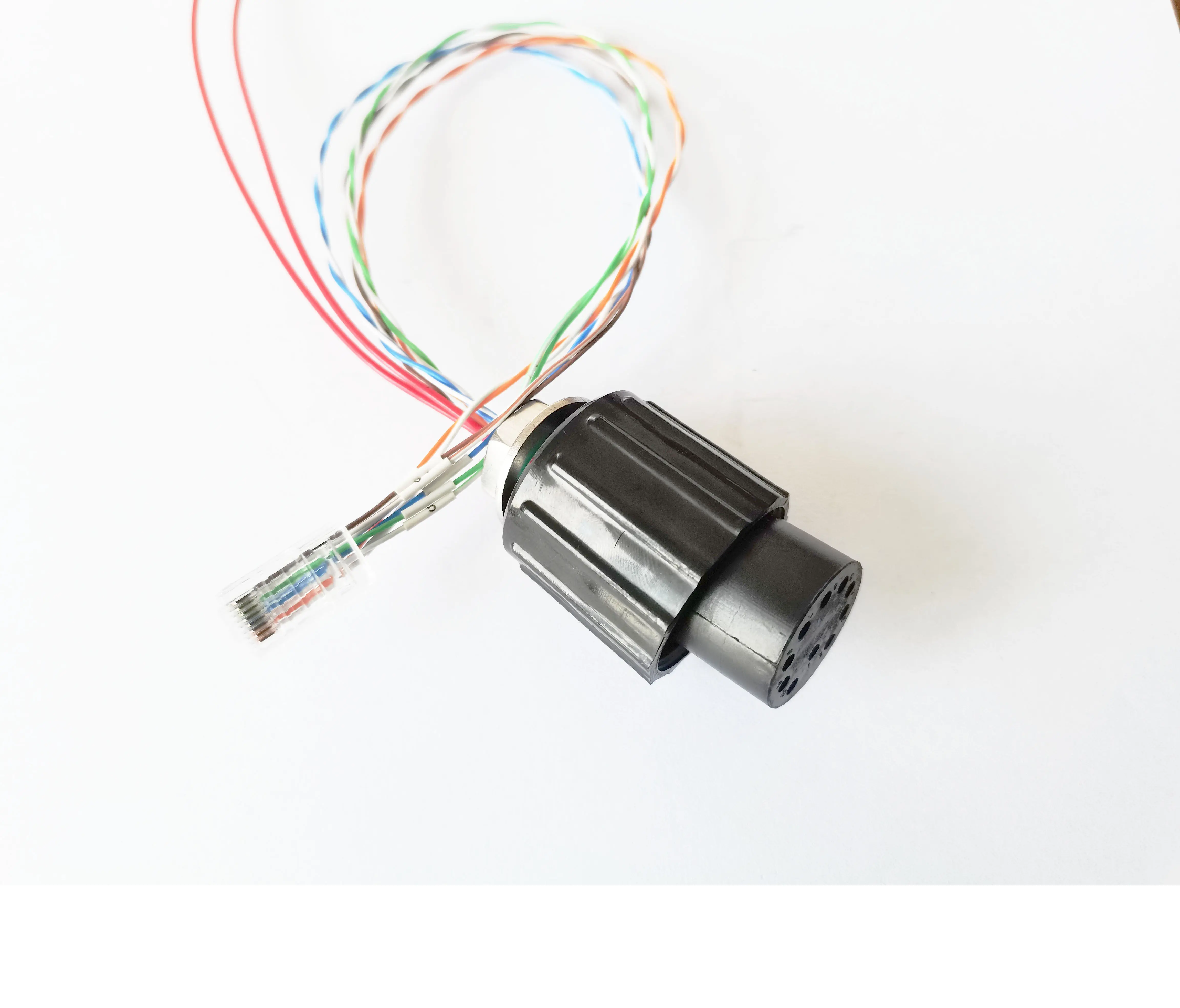 IP68 Waterproof RJ45 CAT6 Ethernet Connector Watertight Deep Sea Underwater Signal Transmission Hybrid Power Cable Plug
