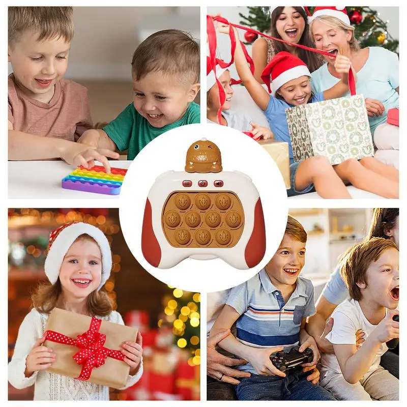 Pop Fidget Speelgoed Whack Mole Quick Push Game Met Light Up Puzzel Game Herbruikbaar Voor Kinderen Volwassenen Leuk Stress Relief Puzzel Speelgoed