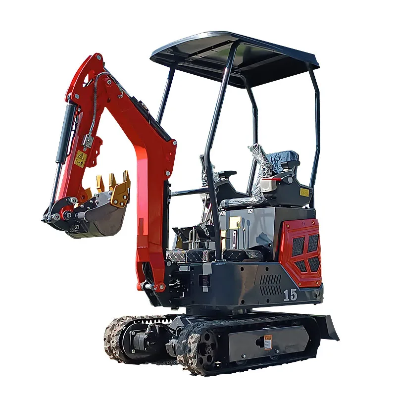 

Customized Crawler Excavator 1.5 Ton Mini Excavator Small Digger With Cab For Fmaliy Farmland Garden Work And Construction Work