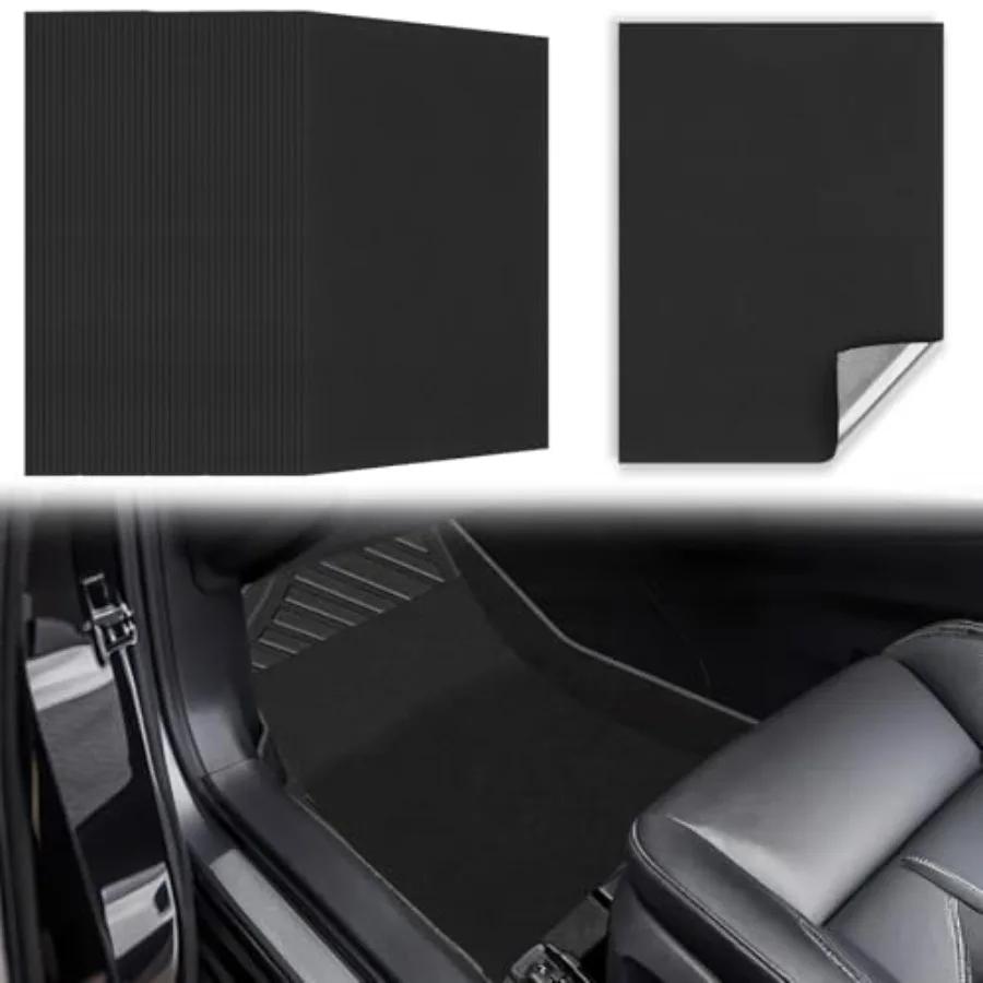 

Pcs Self-Adhesive Disposable Car Floor Mats, Black Felt with Adhesive Backing, 1mm Thick, Universal Match Floor Protectors for