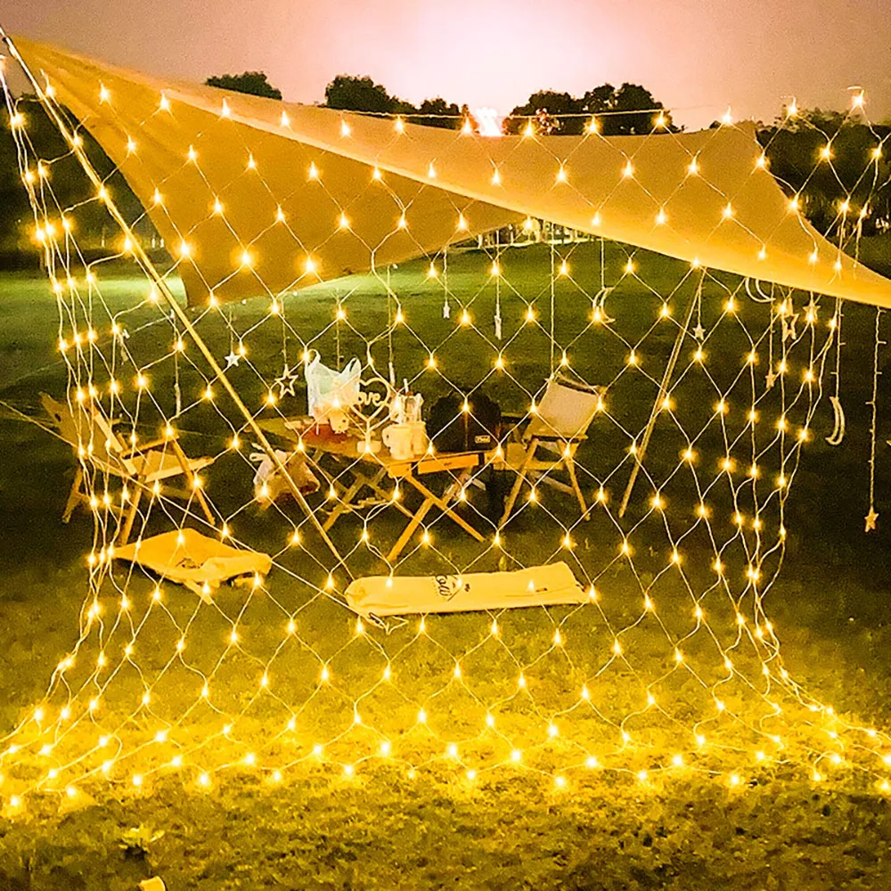 LED String lights 4mx6M 1.5MX1.5M 2x3M Garlands Christmas Net Lights Fairy Xmas Party Garden Wedding Decoration Curtain Light