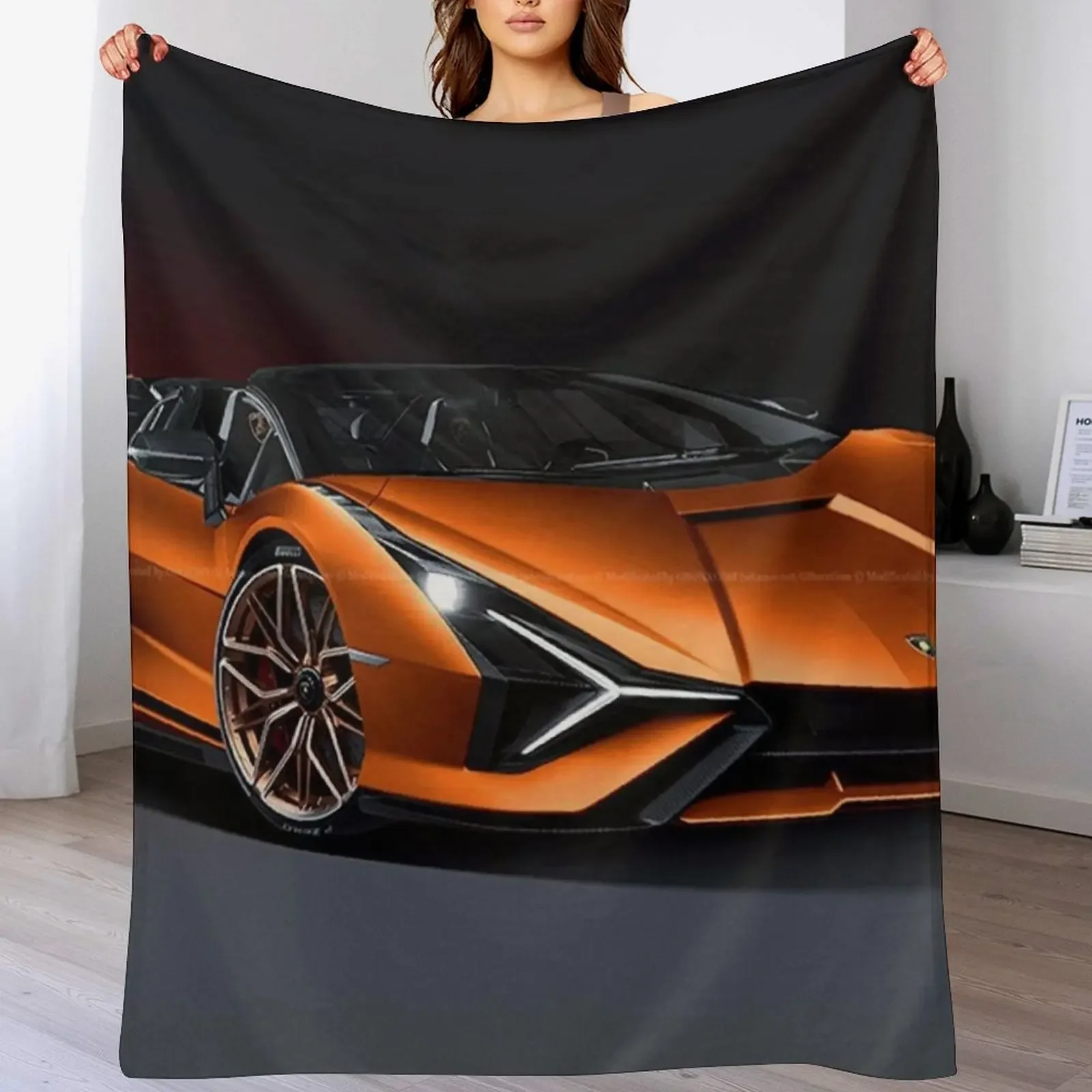 luxury car Throw Blanket Decorative Soft Throw Blanket for Couch Sofa