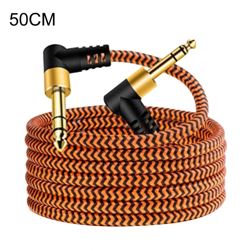 Amp Cable 6.35mm Instrument Cable Plugs (Male to Male) for Guitar, Keyboards, and Sound Mixing