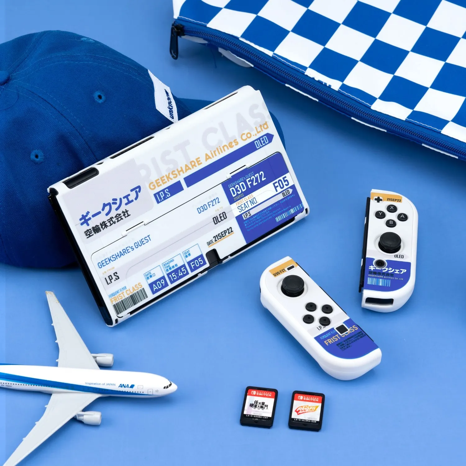 Geekshare escudo para interruptor oled acessórios nintendo switch game console anfitrião capa macia split joy-con capa protetora 2022 novo