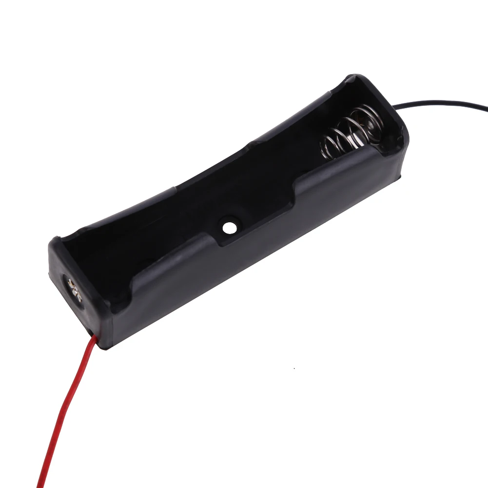 Brand New 10 Pcs 18650 Battery 3.6~4.2V Clip Holder Box Case Black