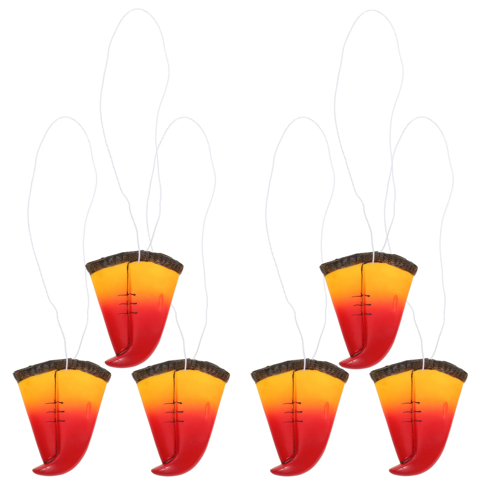 

6pcs Realistic Parrot Cosplay Beak Animal Dress Up Supplies Costume Party Beak Props Halloween Parrot Accessories Simulation