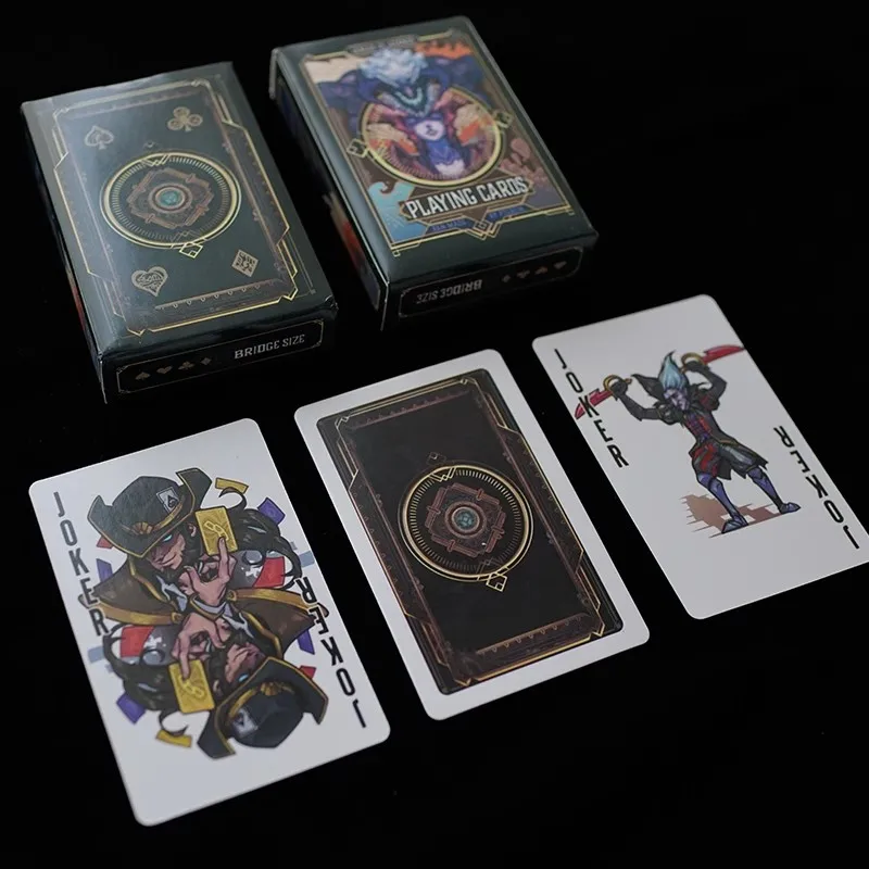 Game LOL League of Legends Playing Card Character Jinx Ezreal Garen Cosplay Poker Card Party Board Game Prop Collection Gifts