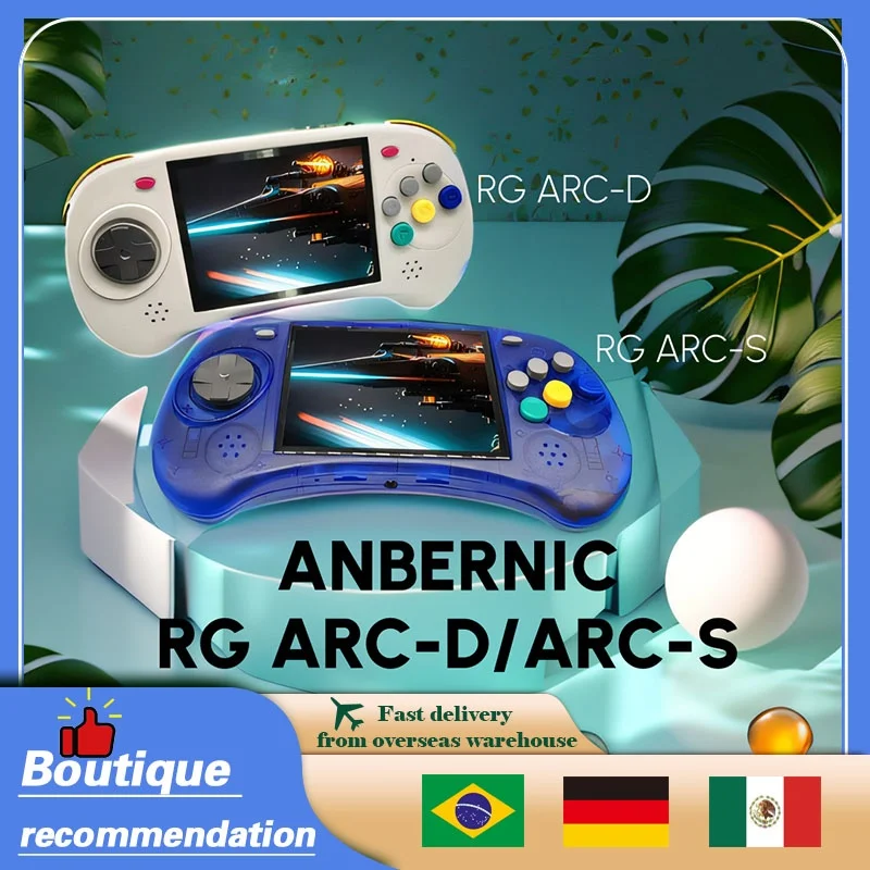 

ANBERNIC RGARC-D RGARC-S Android Linux OS 4 INCH IPS Screen 80000Games Handheld Portable Video Game Consoles Retro Game Gifts