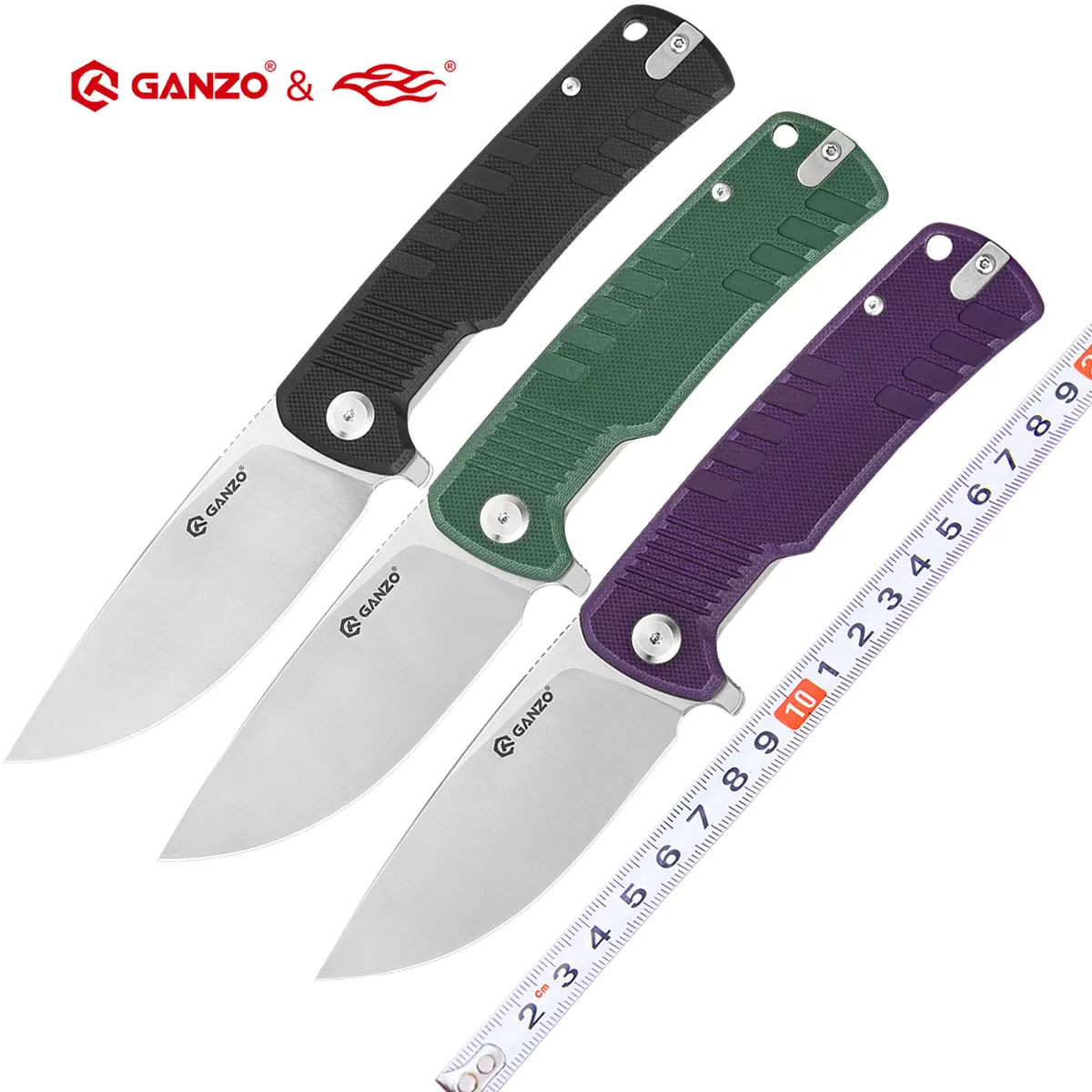 Ganzo G769 D2 blade G10 handle folding knife tactical camping knife outdoor EDC tool Pocket folding Knife