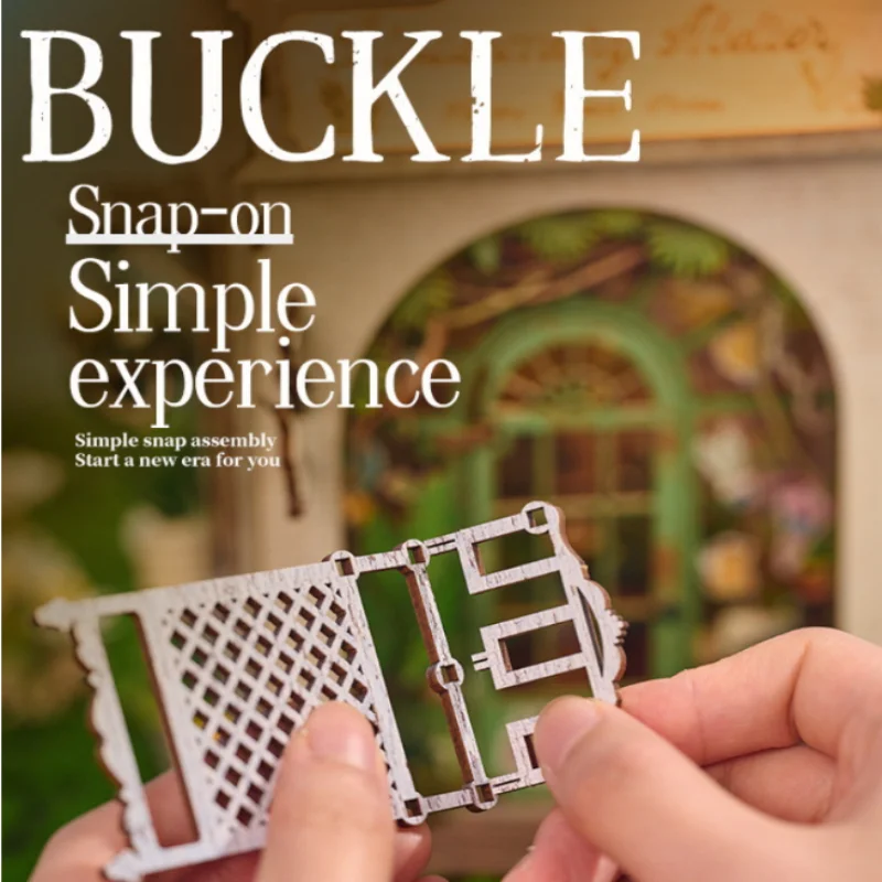 OUZEY 블라썸 크래프트 스튜디오 DIY, 3D 나무 책장, 창의적인 꽃 공예 워크숍 청소년 선물