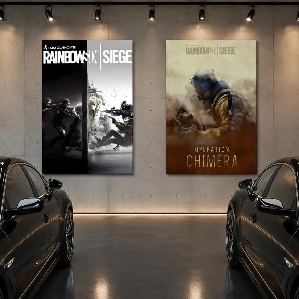 Tom Clancy's Rainbows Six Sieges Poster Room Decor Home Wall Art Printing Waterproof Garage BedRoom Posters Gift
