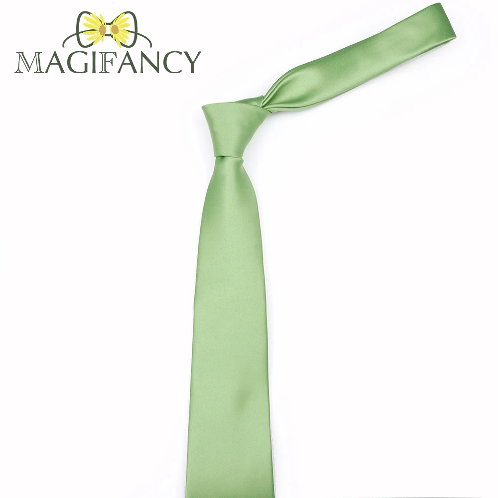 New Hot Selling Solid Color7.5cm Necktie 100polyester Pink Green Purple YellowMen Wedding Party Daily Suit Gift Cravat Accessory