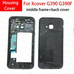 For Samsung Galaxy Xcover 4 G390 SM-G390F Middle Frame Plate+Battery Back Cover Housing Rear Door Panel Chassis Lid Case Parts