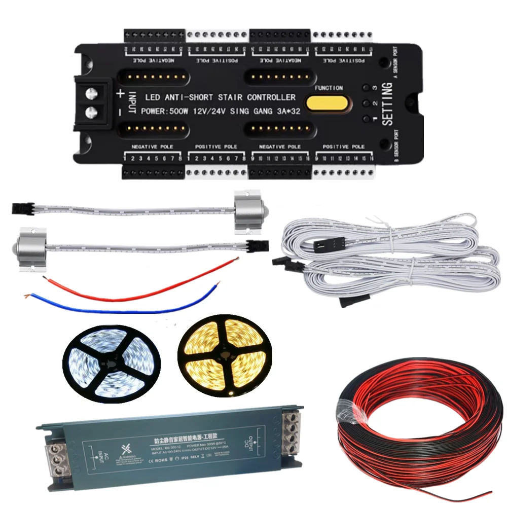 

Светорегулятор движения, светорегулятор для лестницы, 12 В, 24 В