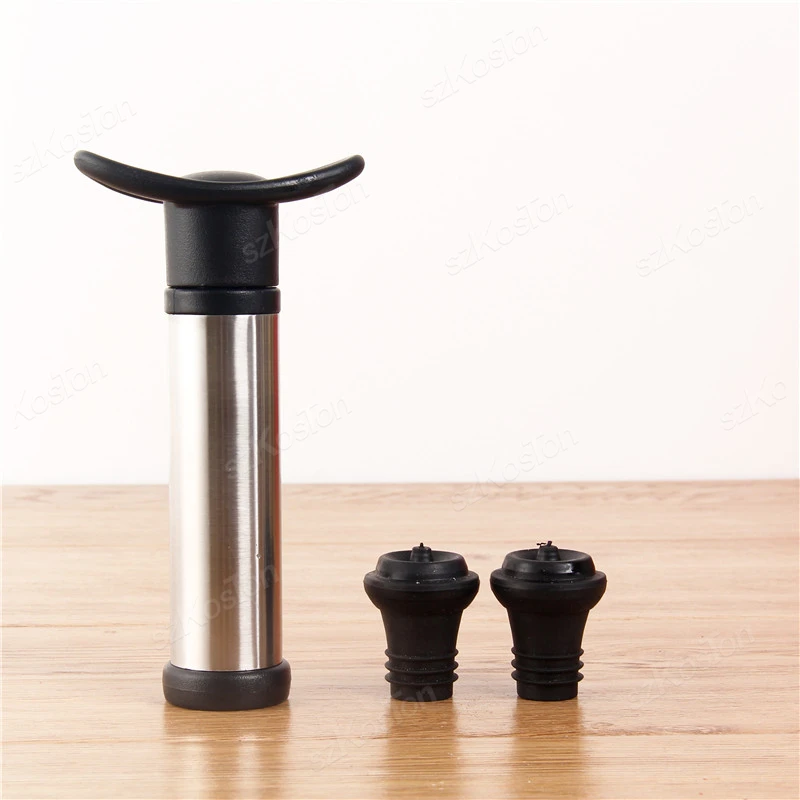 Wine Stopper With Vacuum Pump Bar Accessories Air lock Aerator Rubber Black Bottle Stopper Keep Wine Fresh Saver Sealing