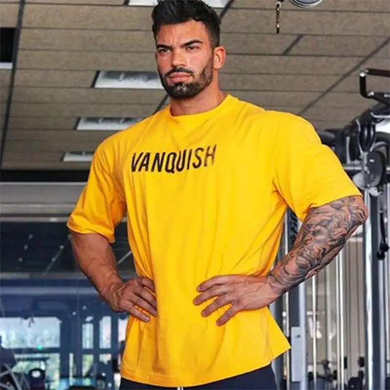 2026 GYM Muscle Fitness Brothers - Europäische, Amerikanische und Koreanische Edition - Neuer Stil Sport Kurzarm Herren Fitness T-Shirt