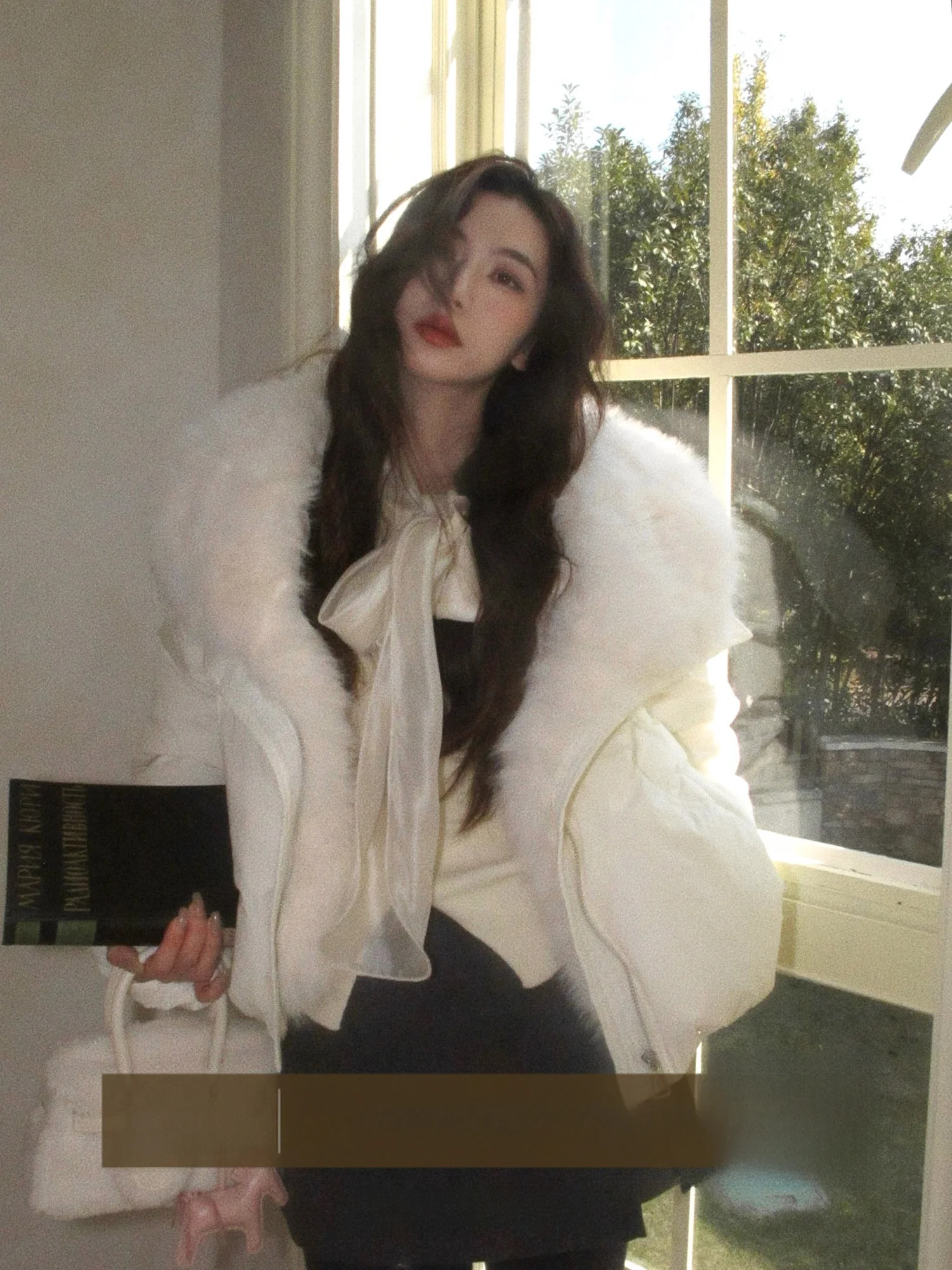 

Slimming Short Cotton Jacket Women's Casual Collar Patchwork Warm Autumn Outerwear Korean Style Straight Cut Thickened Long S...