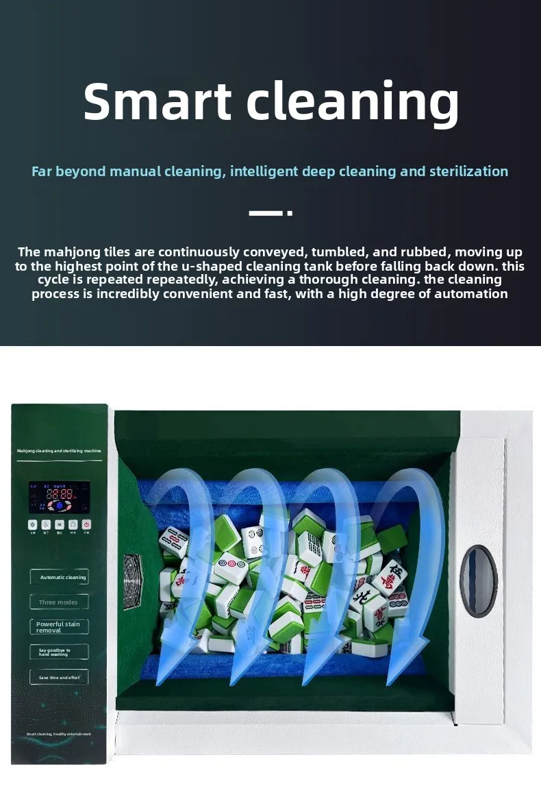 Automatic Mahjong Cleaning Machine Drying Integrated Mahjong Cleaning Artifact