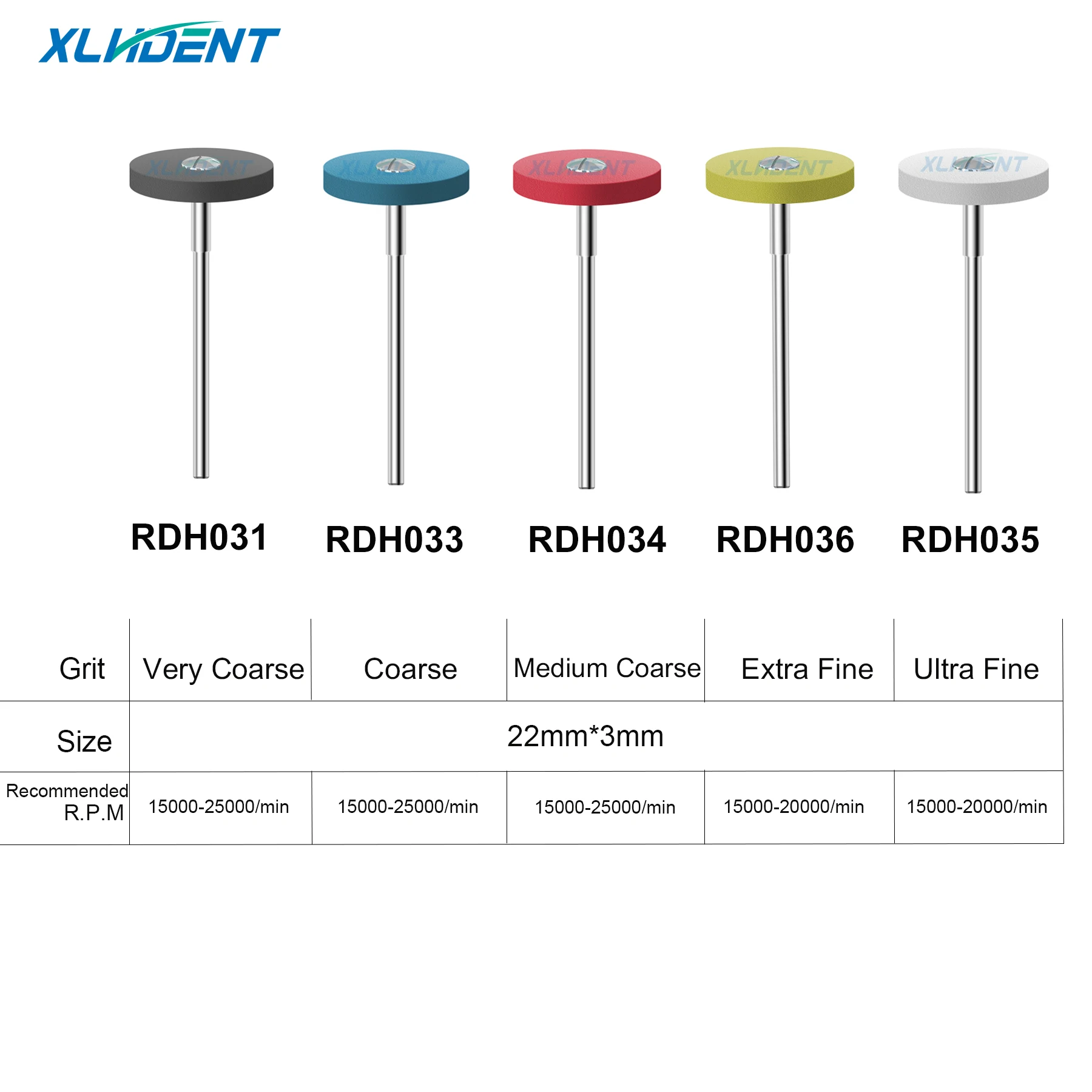Dental Rubber Diamond Polishing Head Ceramic Wheels Grinder Dentistry Laboratory Polishing Tools Dental Polishing Kit - Image 4
