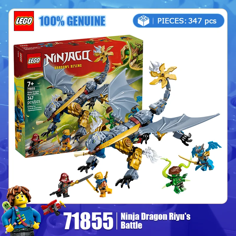 

Lego Block Phantom Ninja Series 71855 Dragon Ninja Ayu's Ultimate Battle Children's Puzzle Building Block Toy Gift