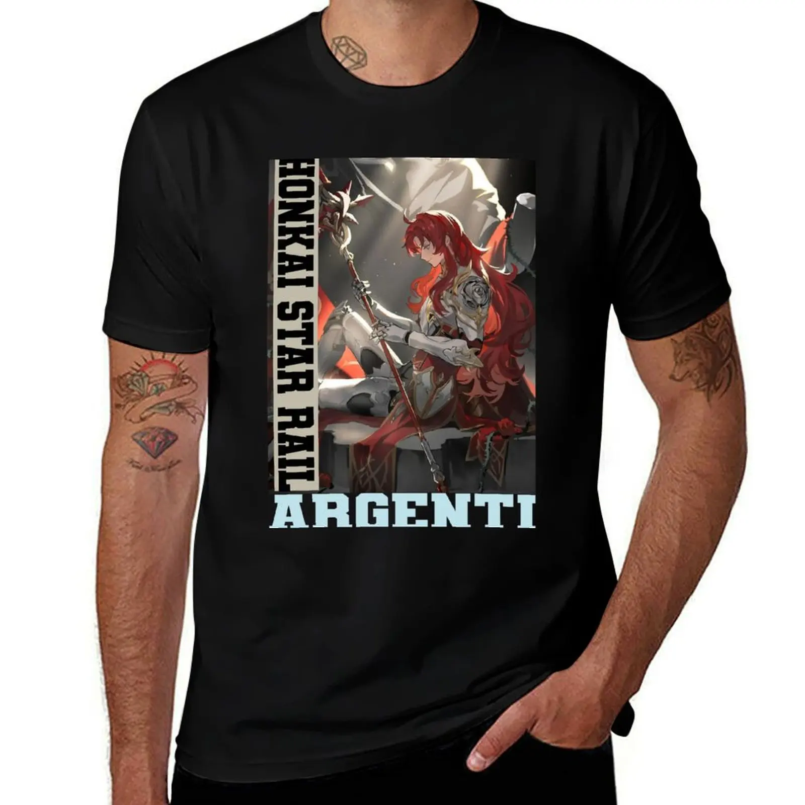 

Argenti - Honkai Star Rail T-Shirt t shirt man cotton man t shirt designer