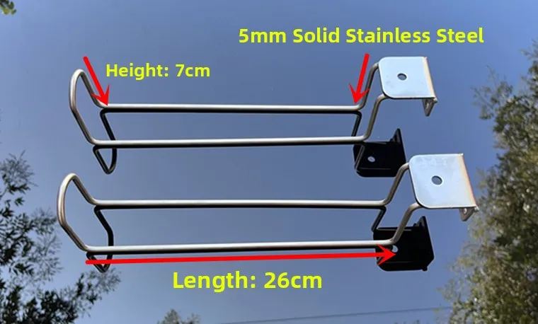 New Stainless Steel Net Frame Stand Rod Large Fishing Platform Universal Accessories Multi-functional Card Leg Style Rod Bag