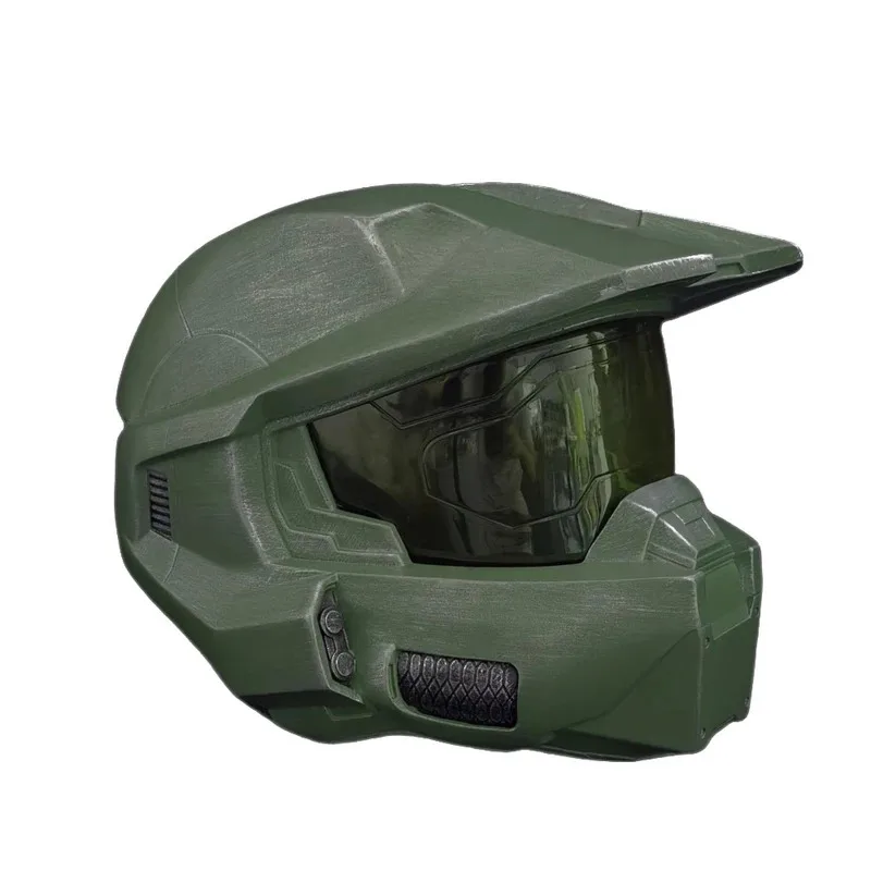 

CyCosplay Master Chief John-117 Helmet Mask for Man Resin Halloween Mask Masquerade Carnival Party Props for Adult High Quality