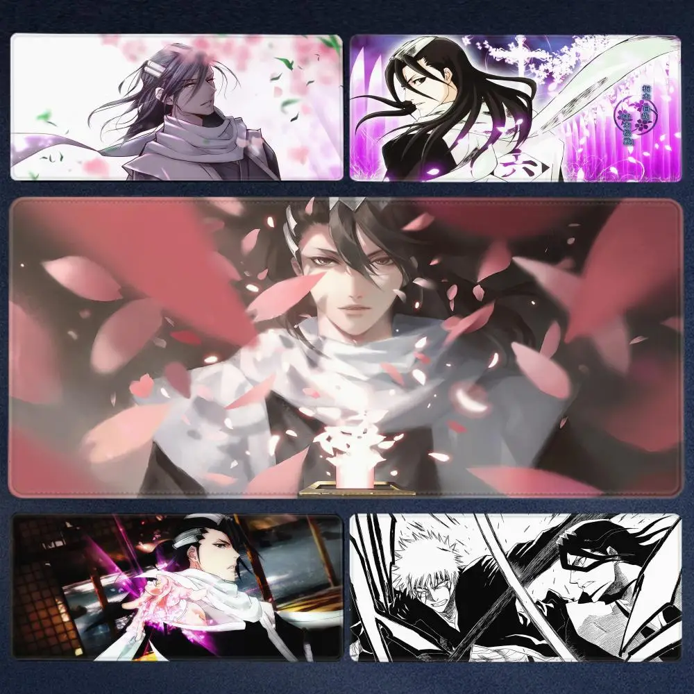 

Hot Bleach Mouse Pad Anime Large Kuchiki Byakuya Mousepad Manga Panel Laptop Office Rubber Soft Table Pc Gaming HD Printing Mat
