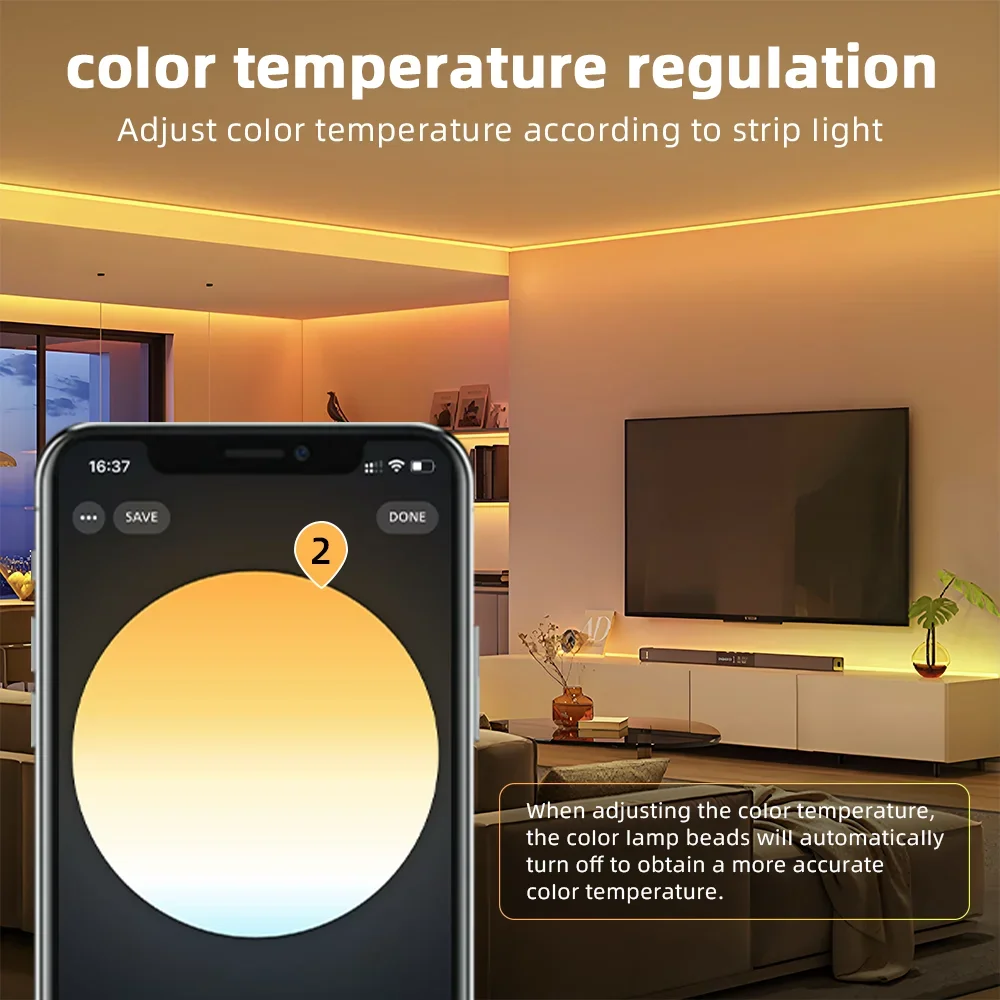 وحدة تحكم DOMRAEM Zigbee 3.0+2.4G RGBW RGBCCT LED DC12-24V 20A تعمل مع Hu*e/Echo Plus وما إلى ذلك. التحكم في تطبيق Alexa الصوتي #5