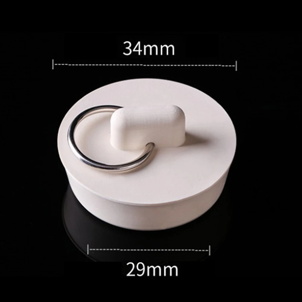

6pcs Sink Set Rubber Drain Stoppers Bath Tub Kitchen Slop Pool Laundry Hanging Ring Pool Sink Plug Home Supplies
