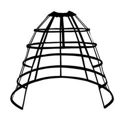 5 Hoop Hollow Caged Petticoat Victorian Wedding Bridal Dress Skirt Support Women Cosplay Crinoline Underskirt