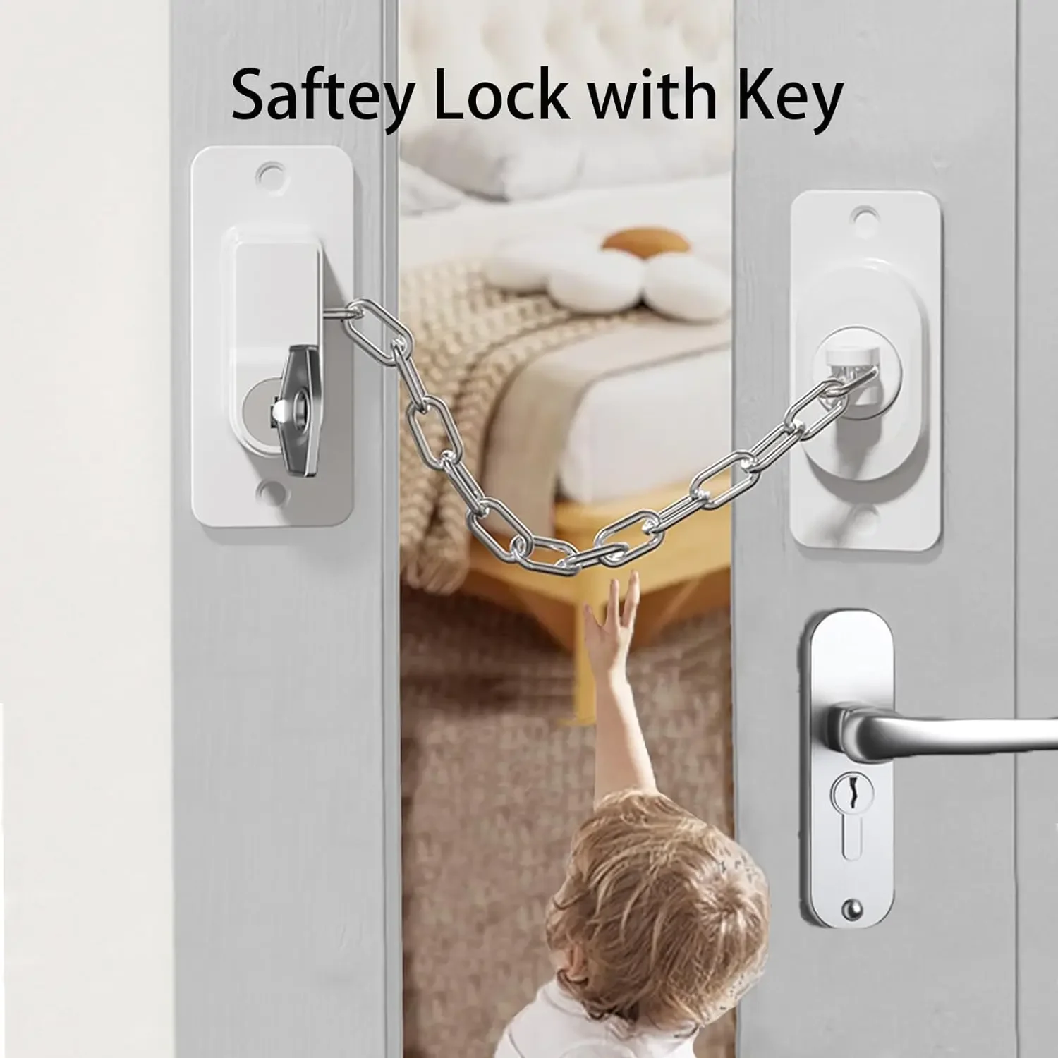 

Child Safety Locks Adjustable Refrigerator Lock with Keys 1/3 PCS for Fridge Door Drawers Toilet and baby Safety Cabinet Lock