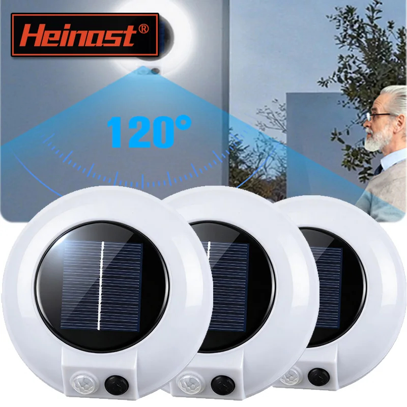 

Outdoor Solar Wall Led Light with Human Body Motion Sensor 3 Modes Garden Terrace Garage Courtyard Waterproof Street Lighting