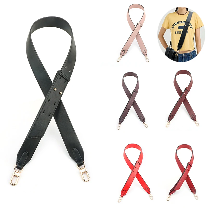 3.5CM Wide 97-110cm Adjustable Bag Strap PU Leather Bag Handle Accessories Handbag Straps For Underarm Bag Making Accessories