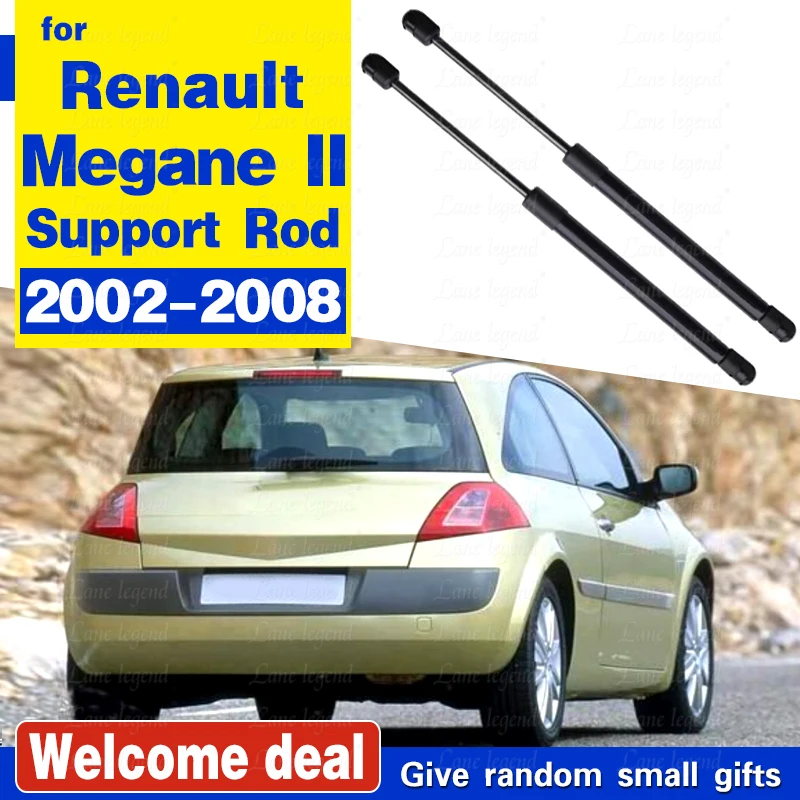 Puntales de maletero de coche para Renault Megane II Megane 2 Hatchback 2002 - 2008, muelles de maletero para portón trasero, soportes de elevación, varilla de amortiguación