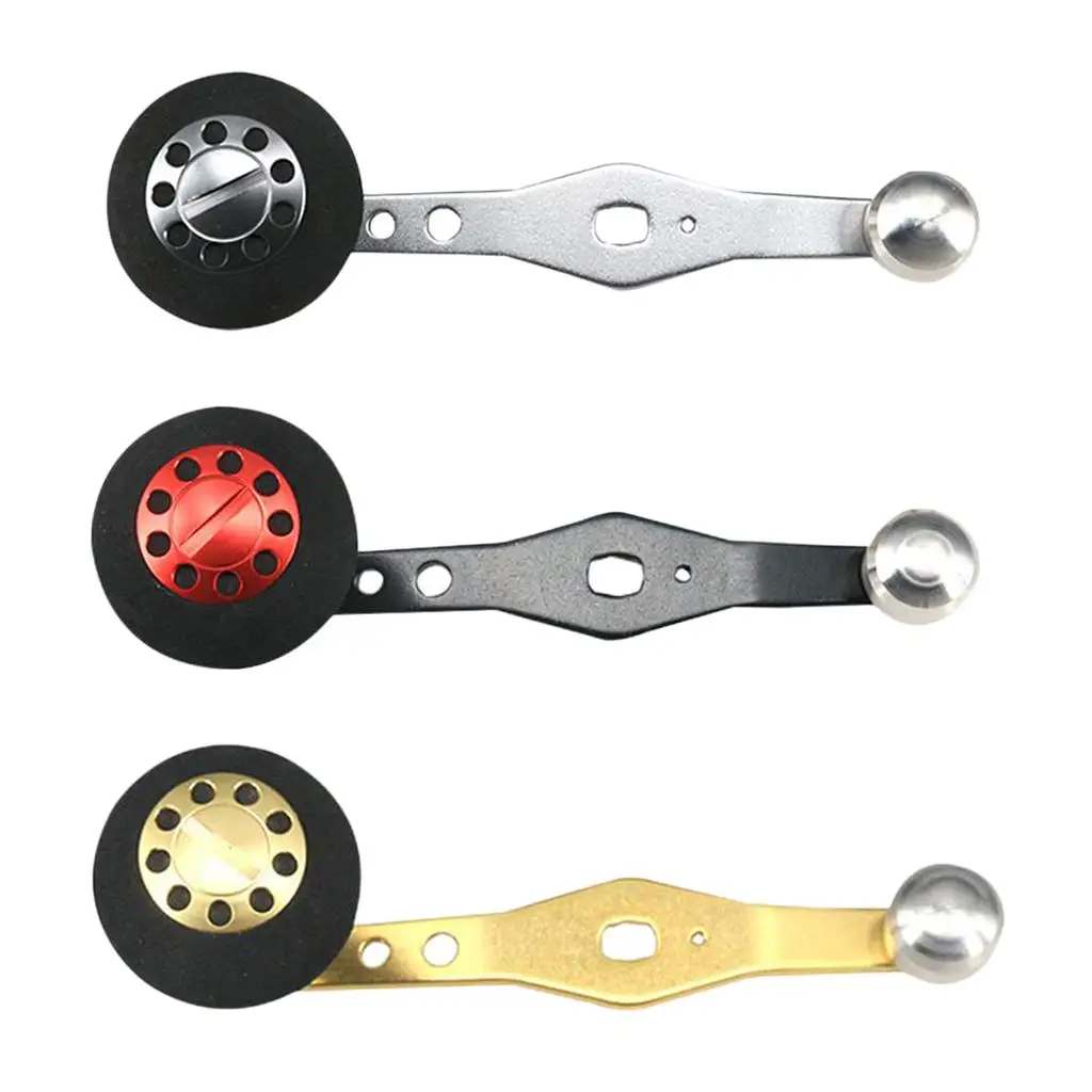 Manivela de repuesto para carrete de pesca tipo tambor, perilla para carrete de baitcasting, para equipo de pesca