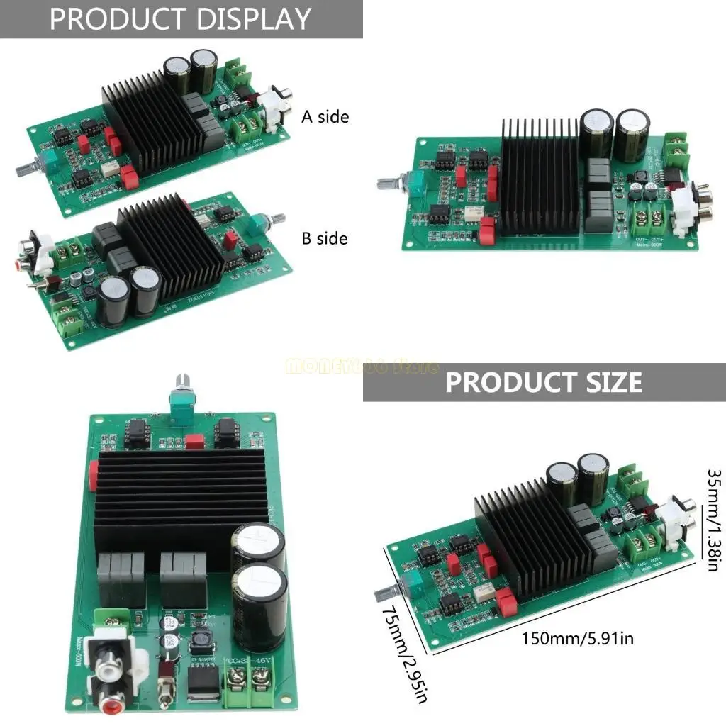 F62C 고성능 Class D 전력 증폭기 TPA3255 앰프 보드 600W 보드 서브 우퍼에 고전력 디지털