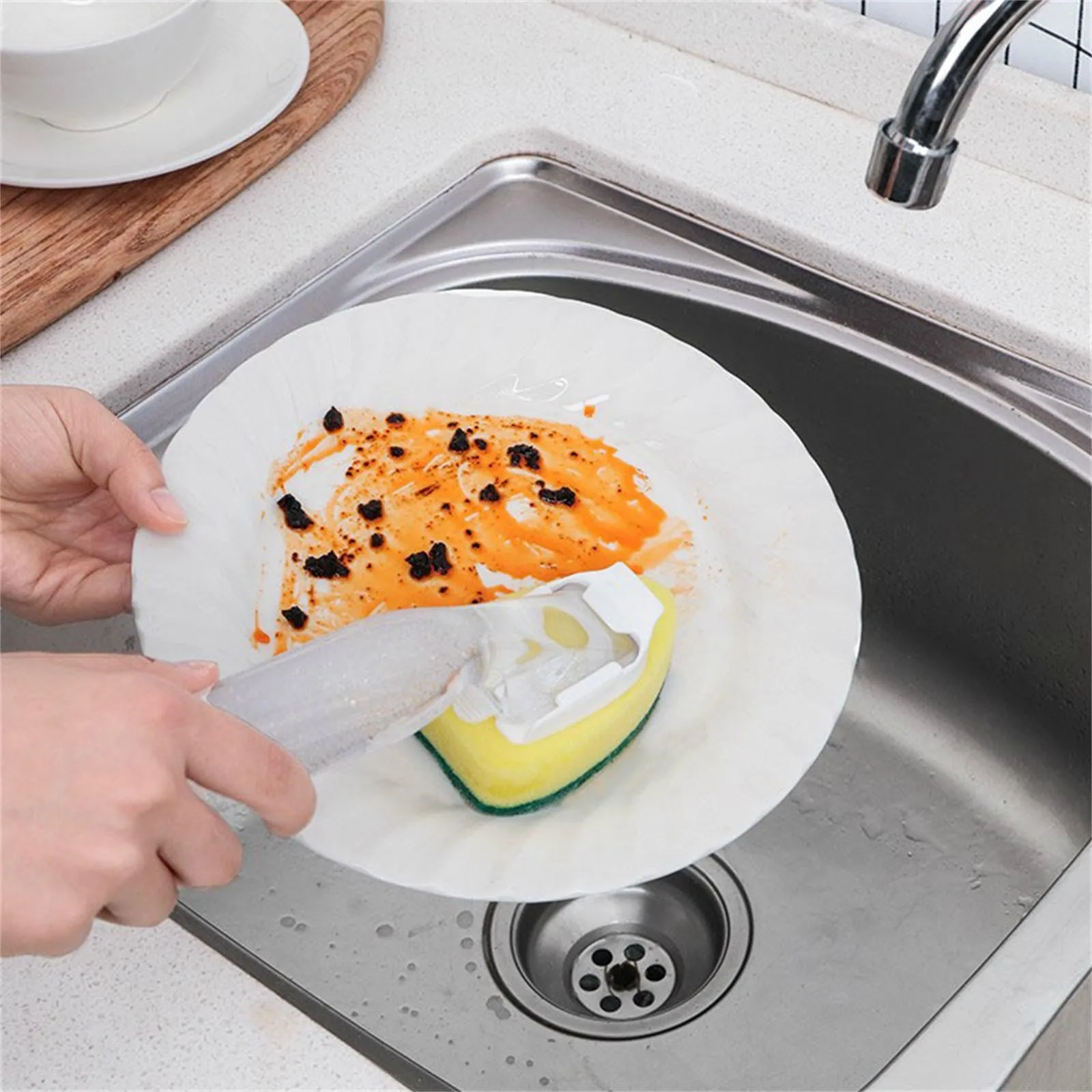 Heavy Duty Dish Wand Sponge Refill Replacement Heads For Kitchen Sink Cleaning Dish Wash Sponge