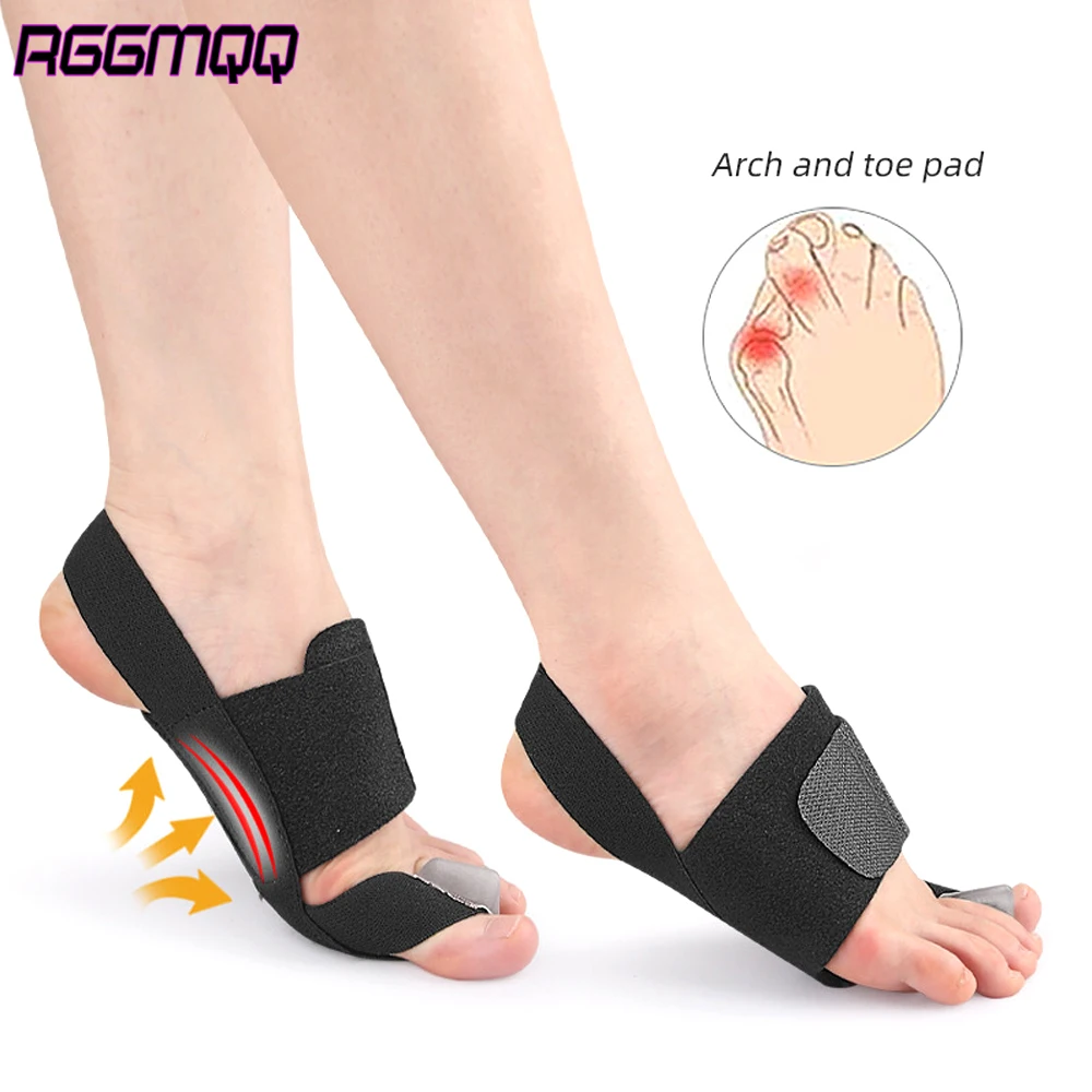 Bunion-Korrekturhülle mit Gelpolster – ganzer Tag- und Nachtunterstützung für Hallux Valgus – verstellbarer Zehenglätter für Männer und Frauen