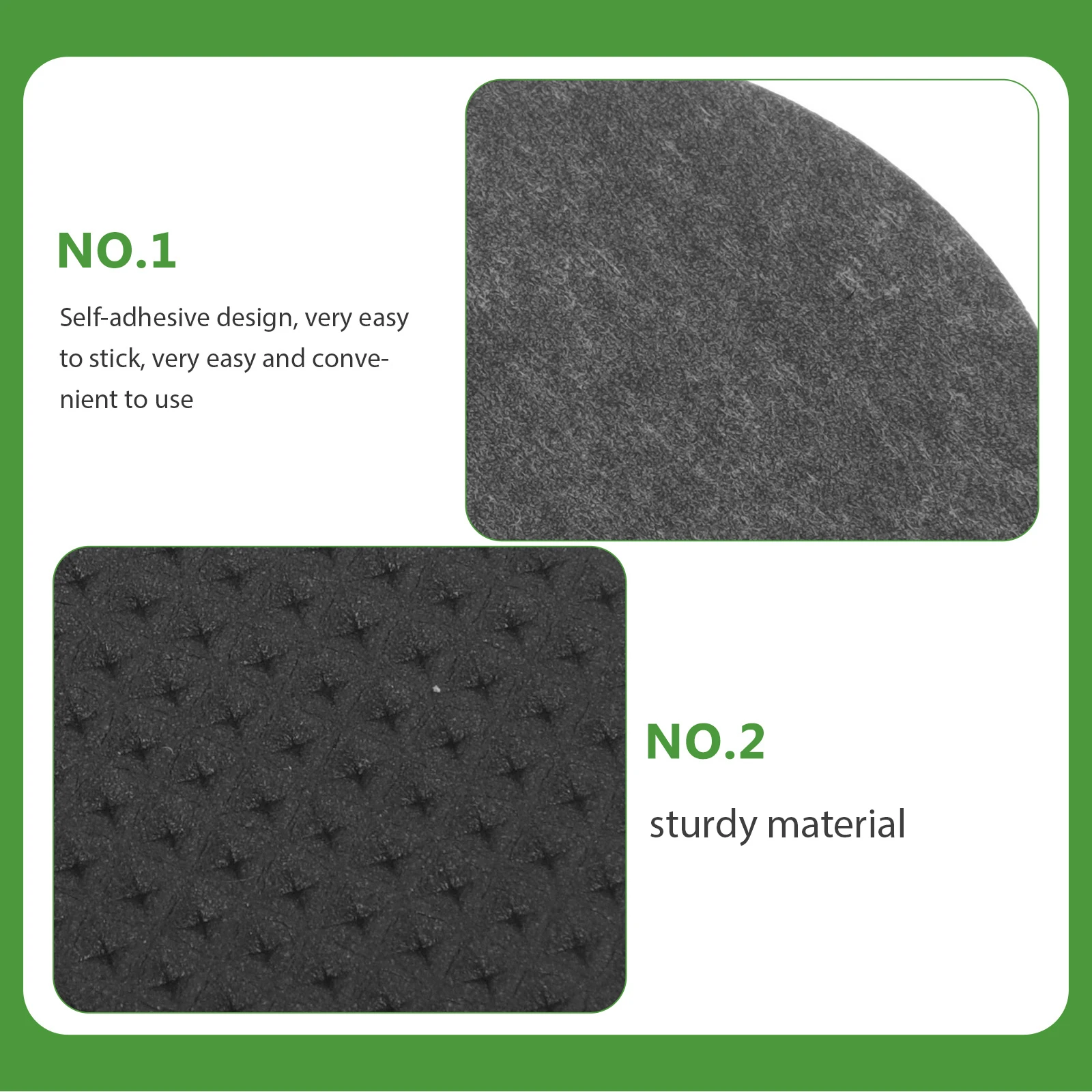 

36pcs Desk Chair Leg Pads EVA Nonslip Floor Protectors 60x60mm Square 45mm Round Furniture Pads for Hardwood Floors
