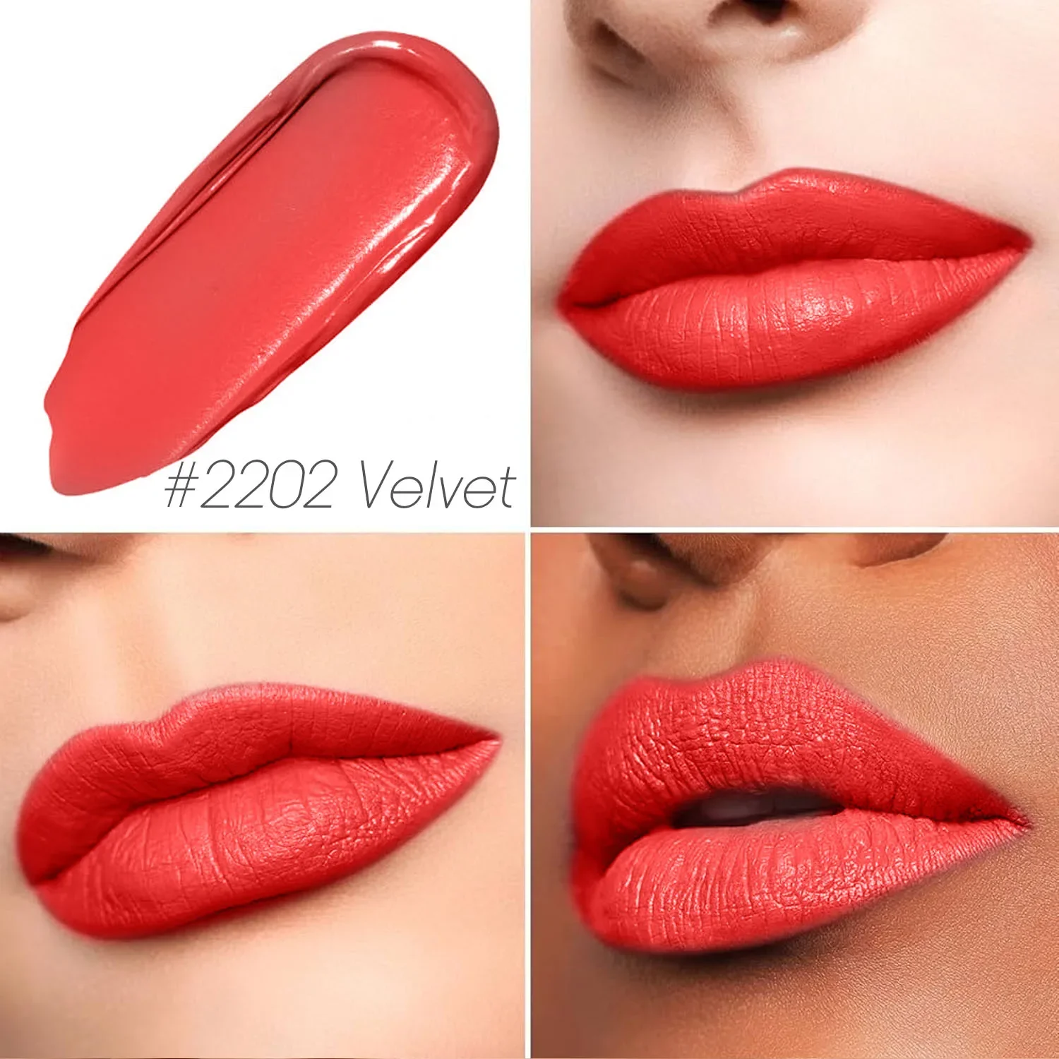 Coréen 5 pièces Orange foncé rouge rose mat rouge à lèvres Pack ensembles soyeux velours rouge à lèvres mat longue durée rouge à lèvres maquillage ensembles Kit