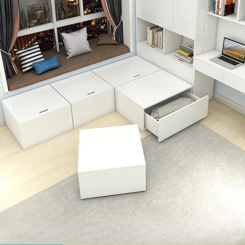 

Customized tatami bed storage box floor bed Rubik's cube combination bed