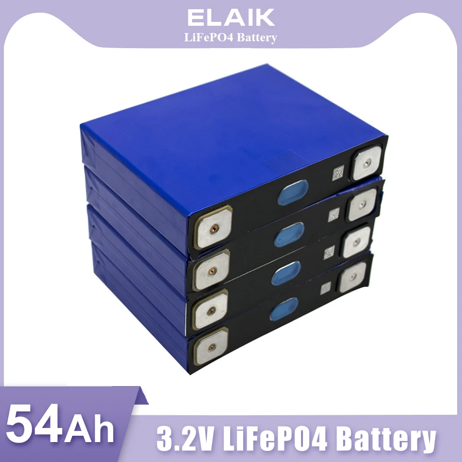

Grade A 4000 cycle 54Ah Lifepo4 Battery 3.2V Lithium iron phosphate Rechargeable Cell For DIY 12V 24V RV Solar Camping