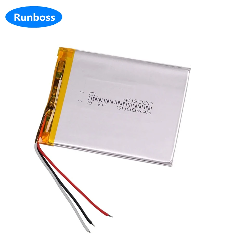 3 line 406080 3.7V 3000MAH Lithium polymer battery for onyx book darwin 3 readers books Onda VX787 VX530 VX540T VX585 E-Book PDA