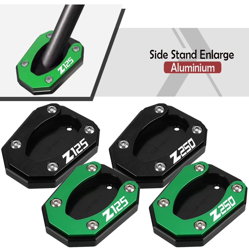 For Kawasaki Z125 Z250 Z 125 250 2019-2020-2021-2022-2023-2024-2025-2026 Motorcycle Side Stand Enlarger Kickstand Enlarger Plate