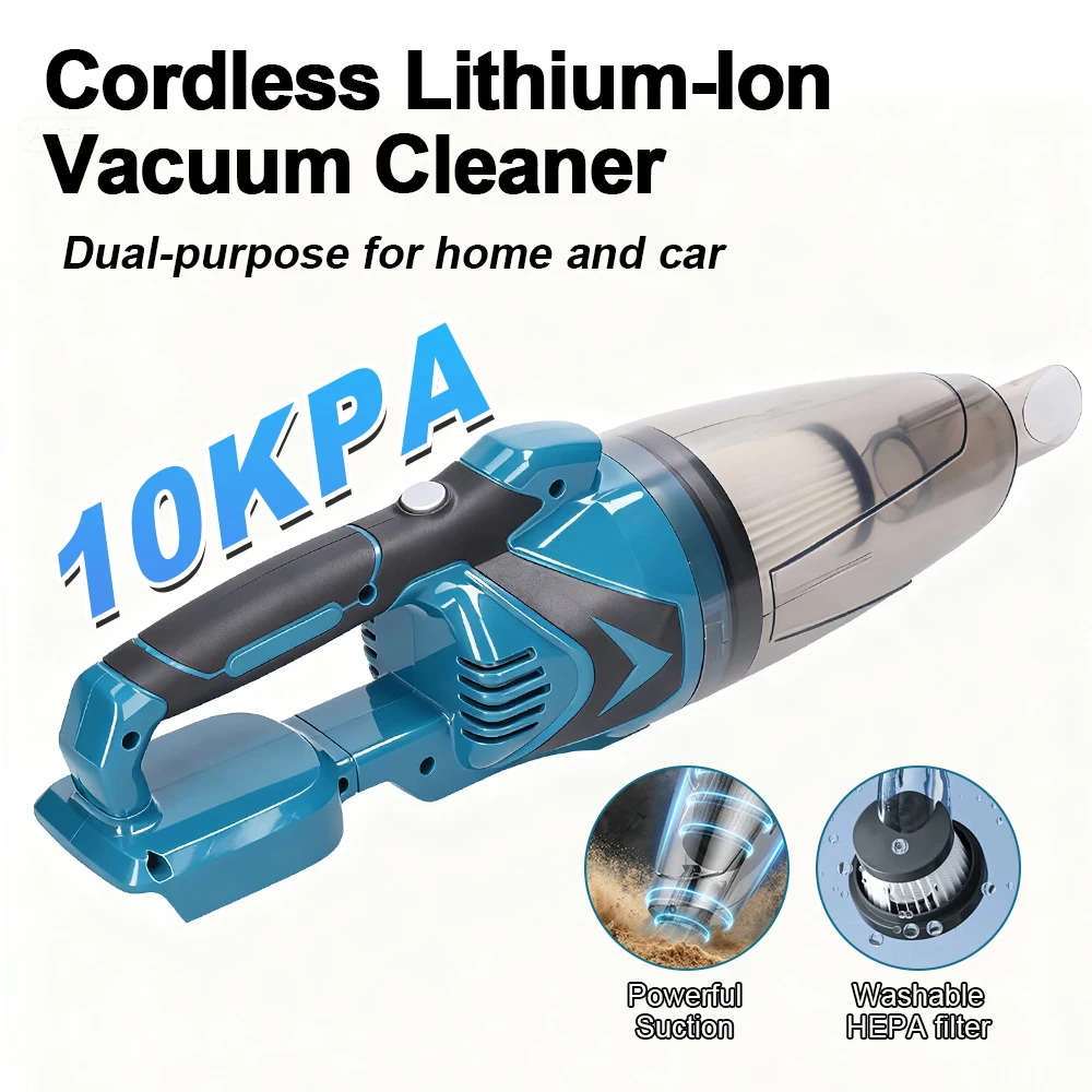 Cordless Vacuum Cleaner Portable Handheld Electric Vacuum Cleaner Multifunctional Household Lithium-Ion Cleaning Tool for Makita