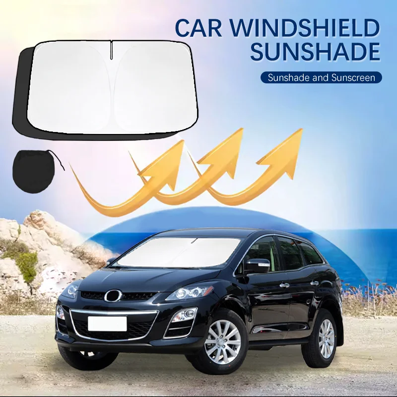 

Car Visor Sunscreen Window Sun Shade Blocks Parasol Coche UV Rays Driver Protection For Mazda CX7 2006-2012 CX-7 2013-2024